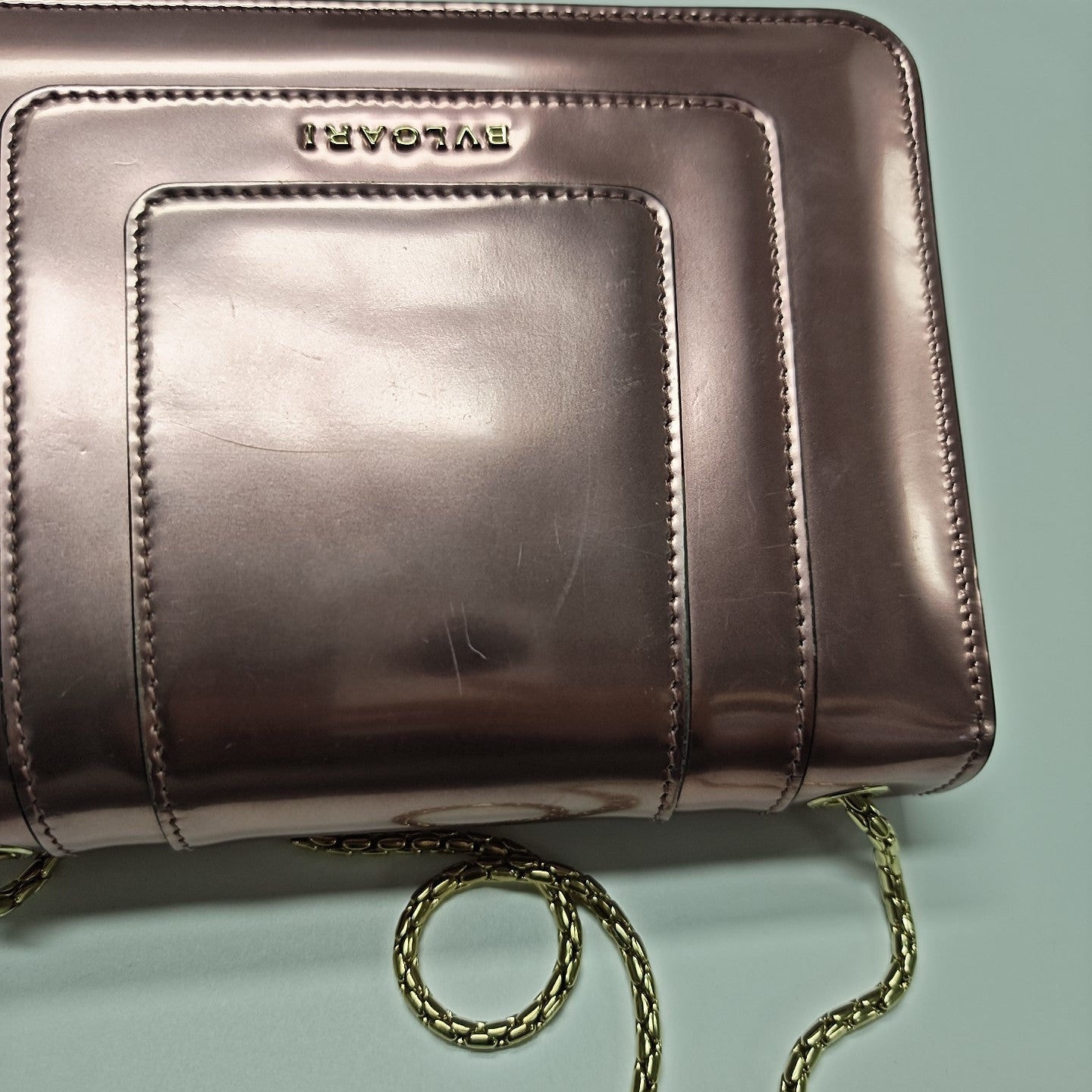 SERPENTI FOREVER Small Patent Leather Pink