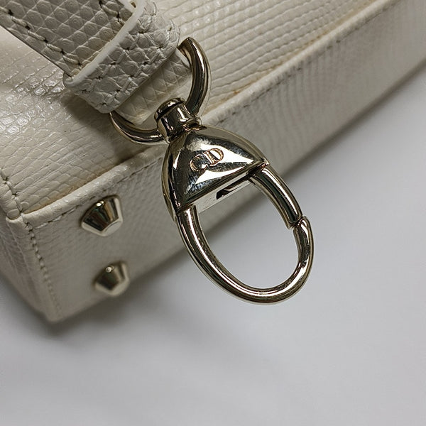 Lady Dior Mini Lizard White