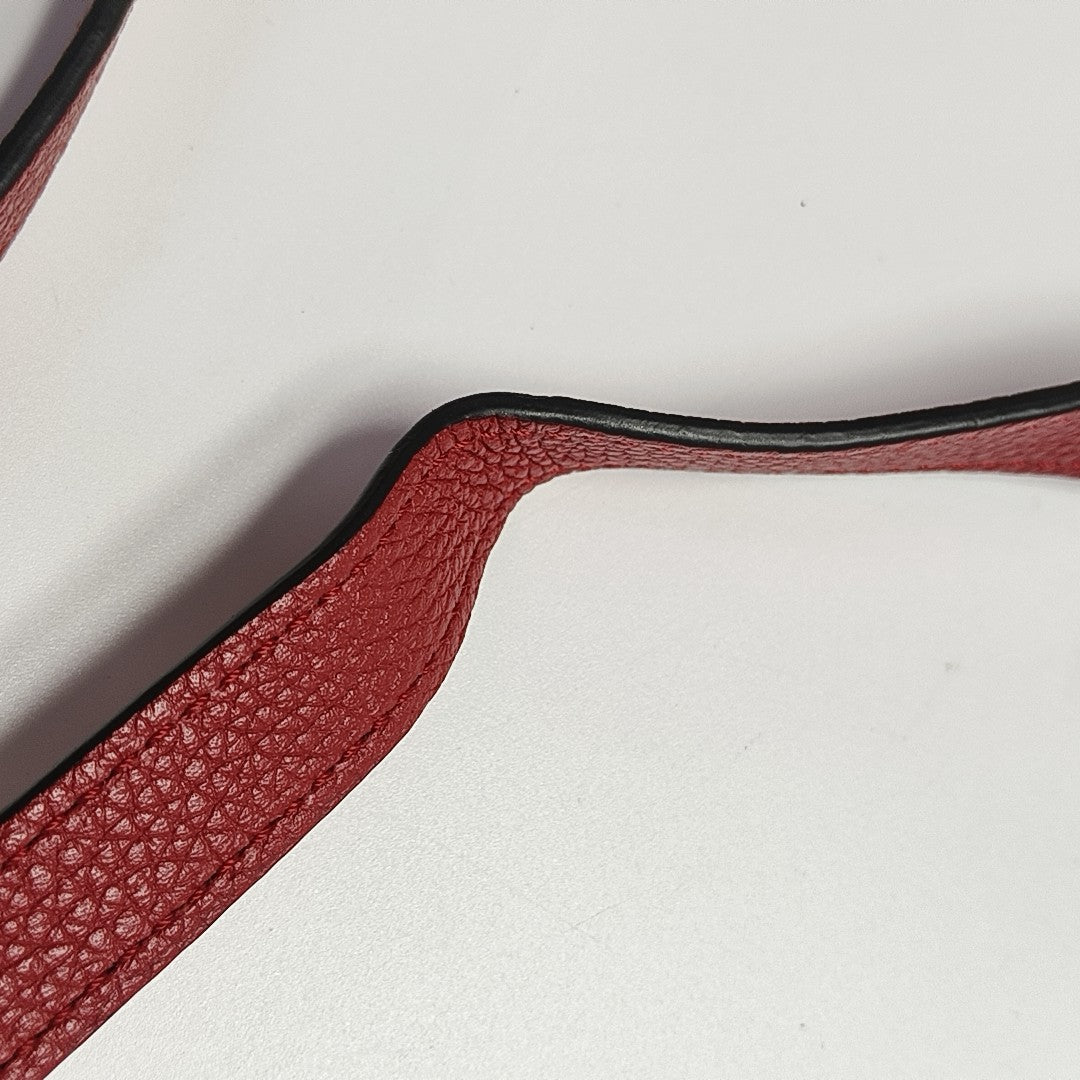 CITY STEAMER PM Calfskin Red