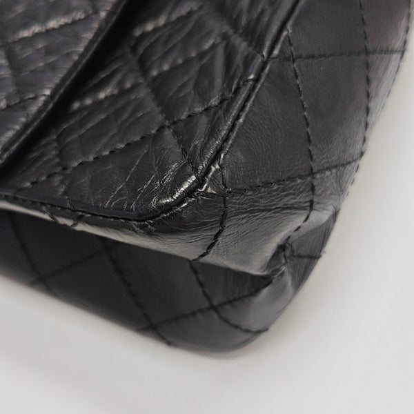 2.55 227 (jumbo) Quilted Vintage Calf Black