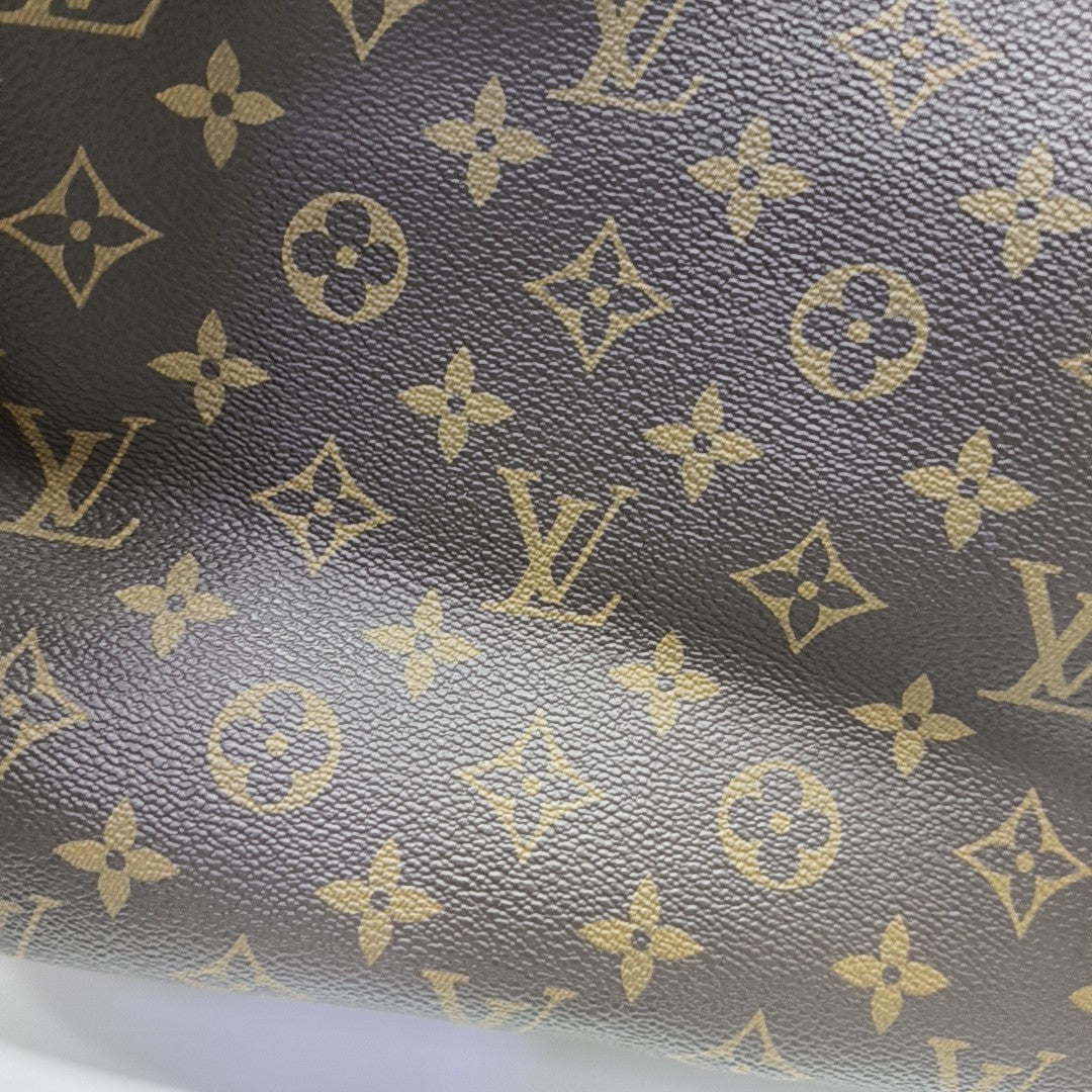 NEVERFULL MM Monogram Coated Canvas Brown