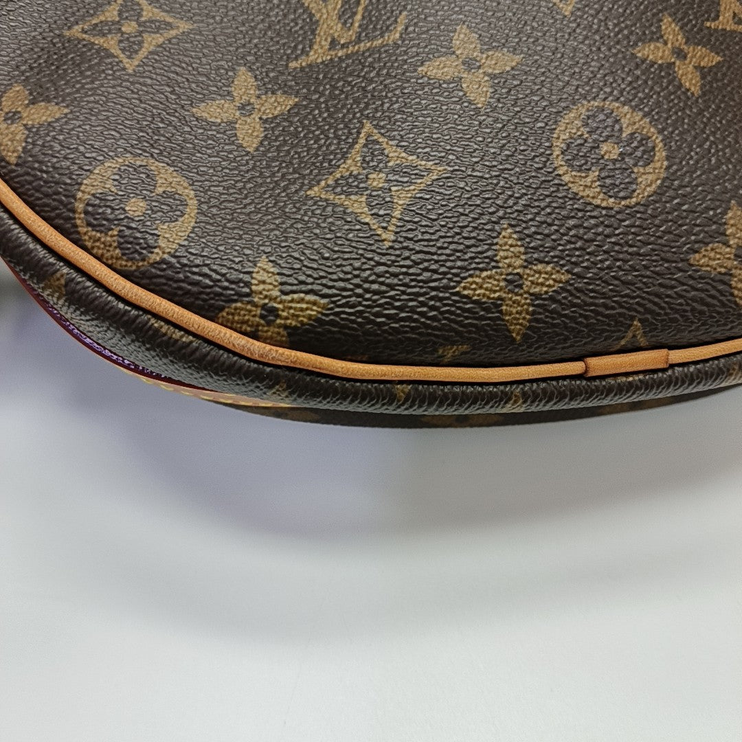 CROISSANT Monogram Coated Canvas Brown