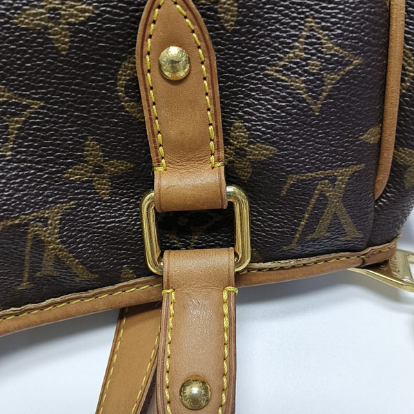 ESTRELA MM Monogram Coated Canvas Brown