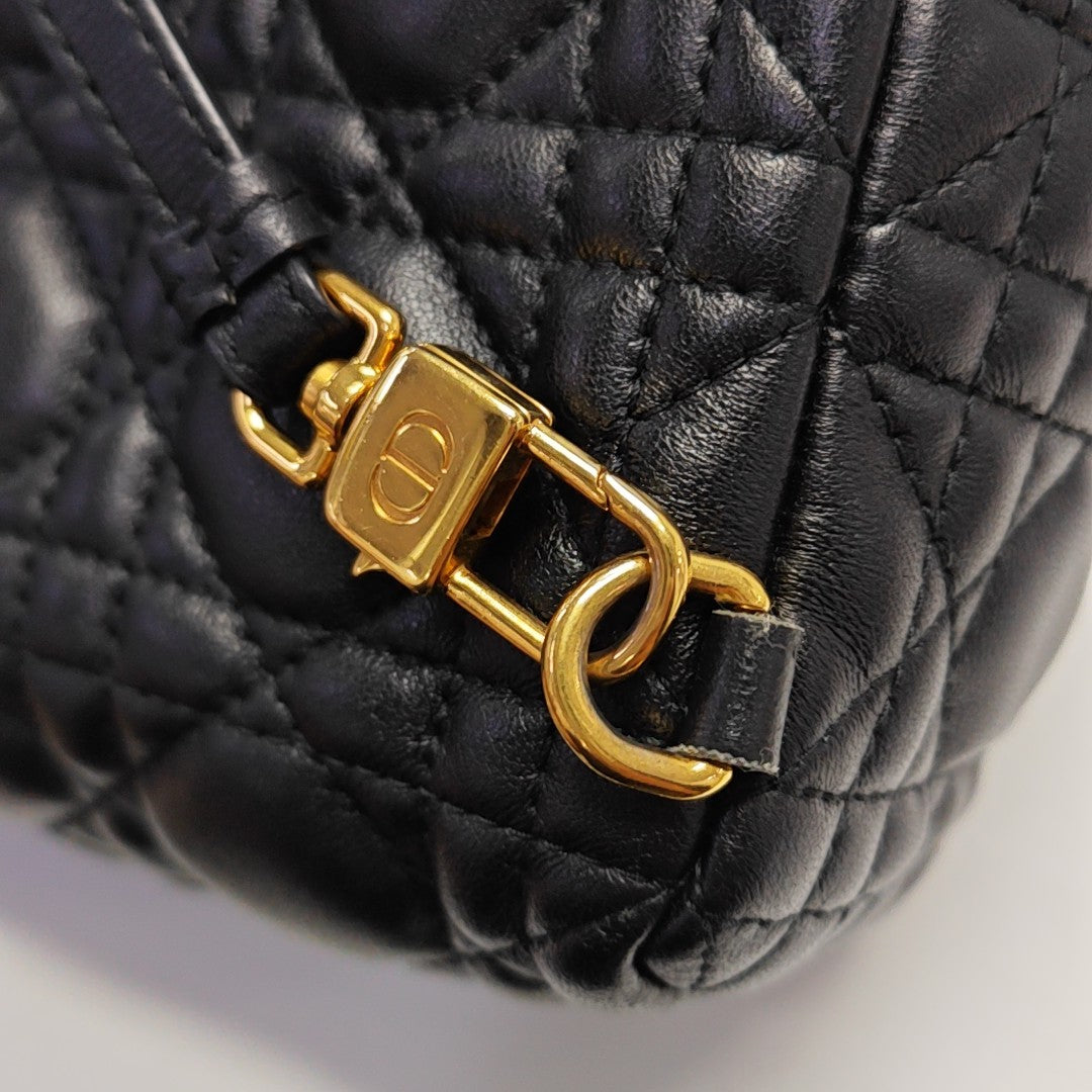 Cannage Lambskin Backpack Mini Black
