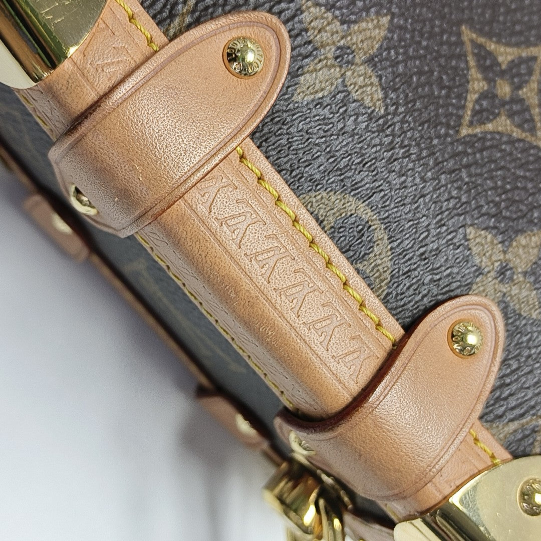 SIDE TRUNK PM Monogram Coated Canvas Brown