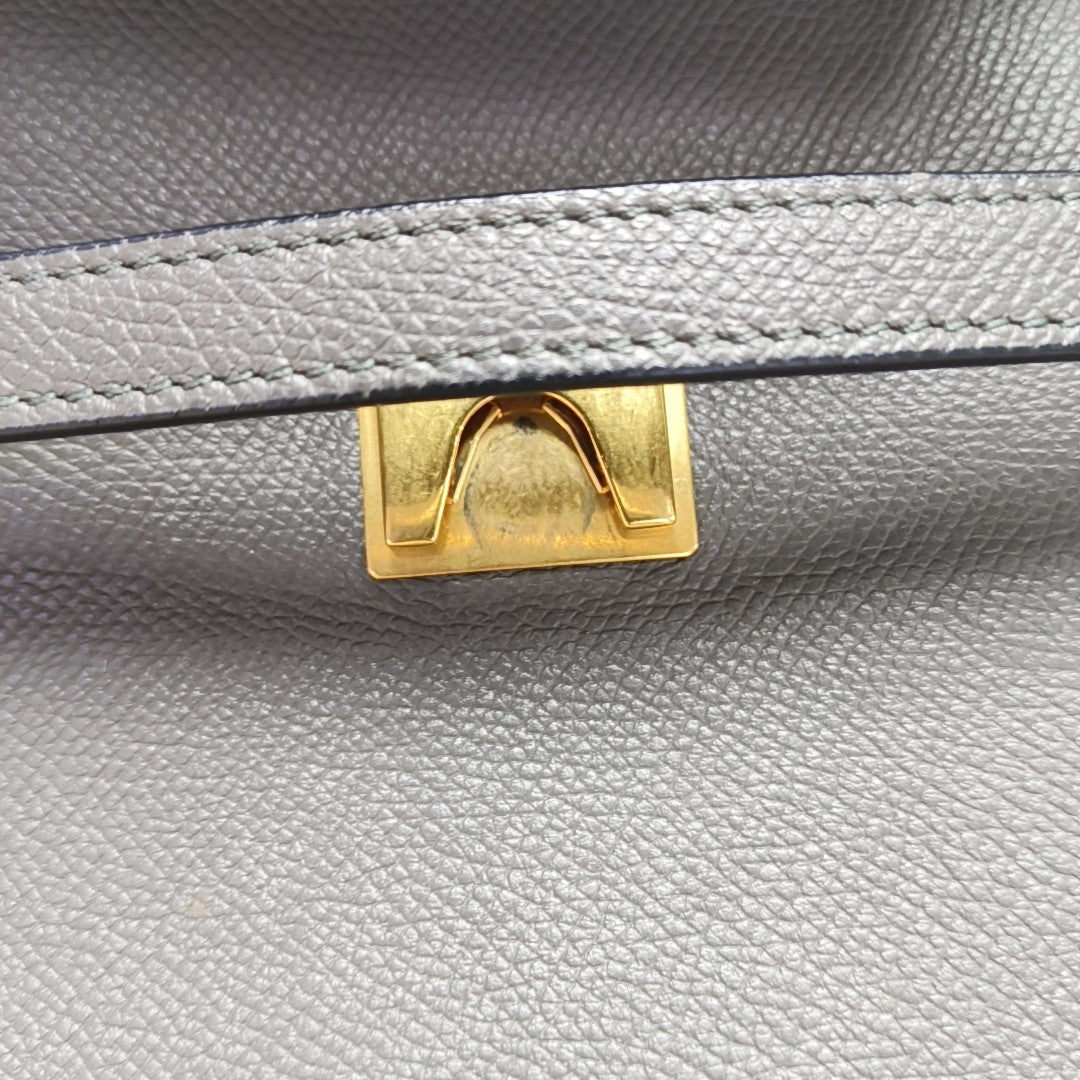 BELT Micro Calfskin Gray