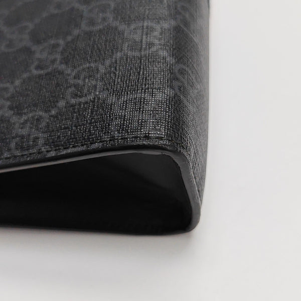 GG Supreme Monogram Coated Canvas Gray