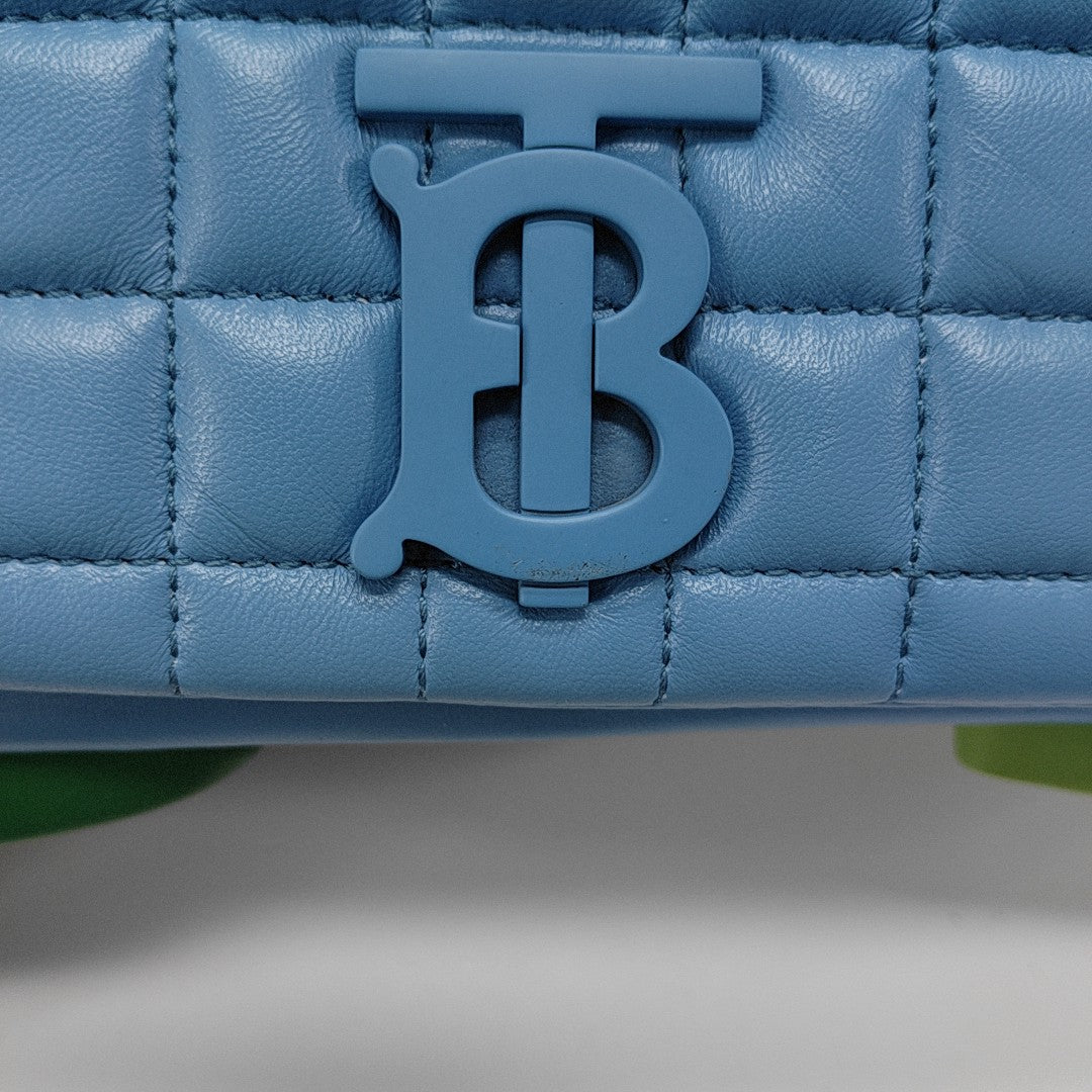 Lola Small Quilted Lambskin Blue