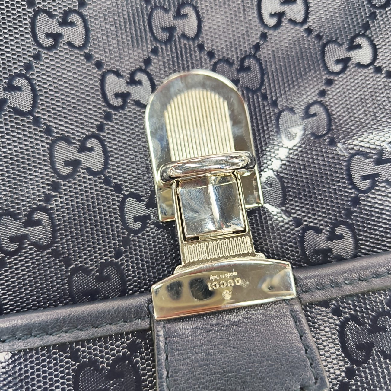 Monogram Coated Canvas Backpack Blue