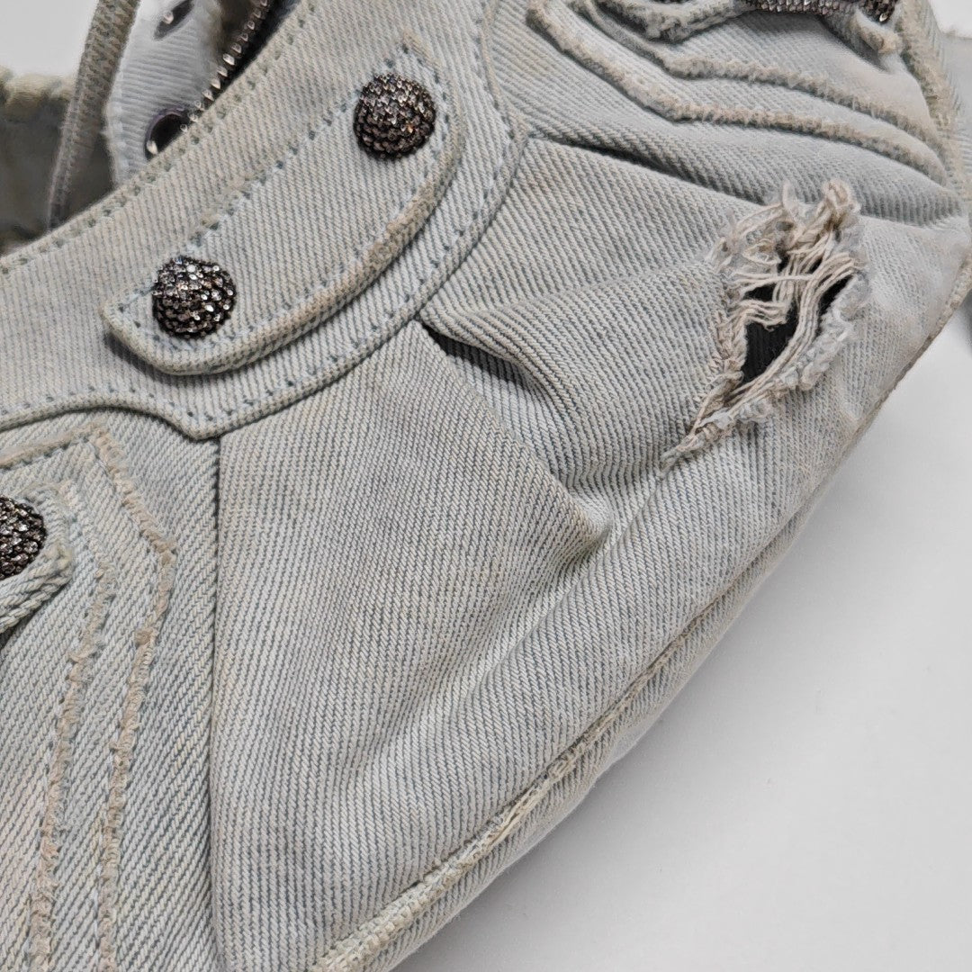 Le Cagole Mini Denim Blue
