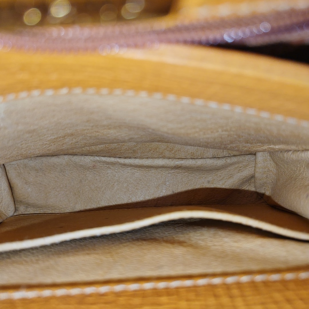 Calfskin Shoulder Bag Orange