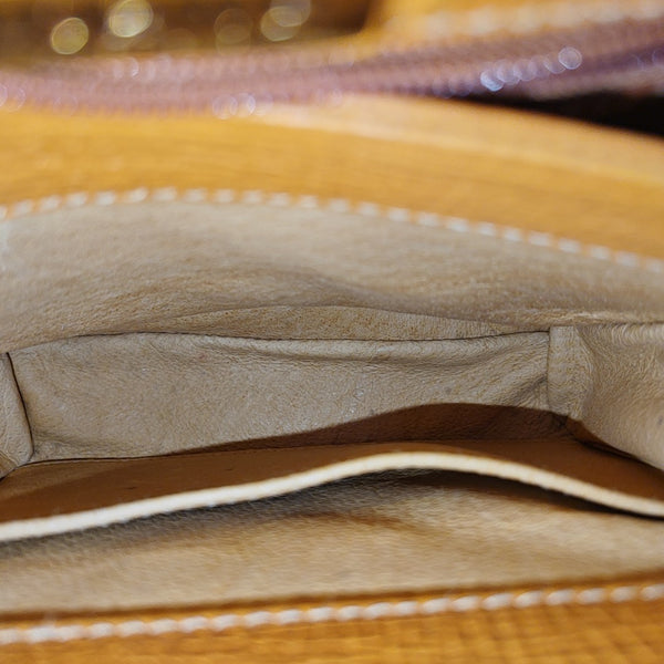 Calfskin Shoulder Bag Orange