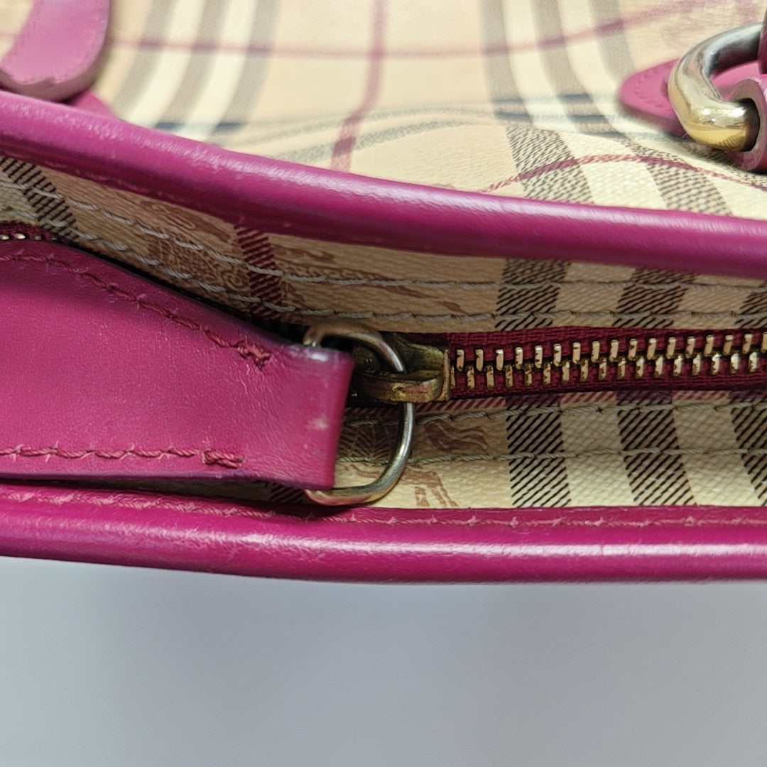 Nova Check Coated Canvas Brown