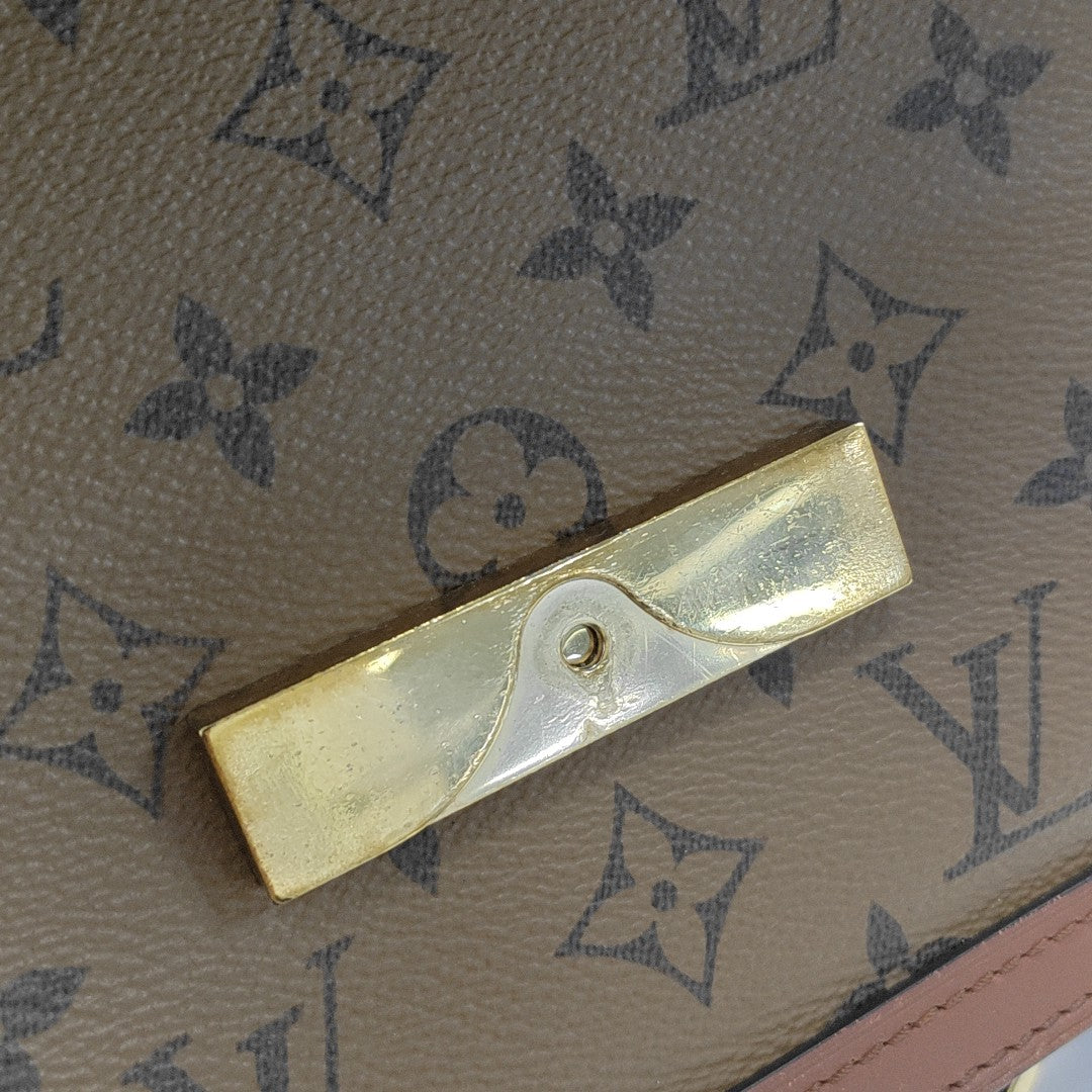 DAUPHINE MM Monogram Coated Canvas Brown