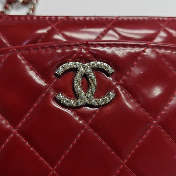 WOC Quilted Patent Leather Red