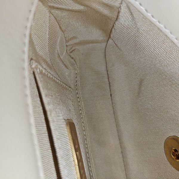 Quilted Lambskin White