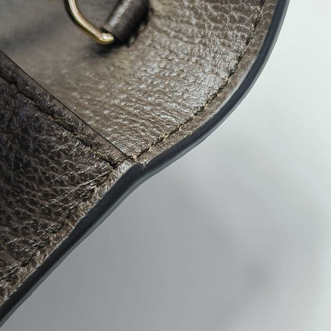 GG Supreme Mini Monogram Coated Canvas Beige
