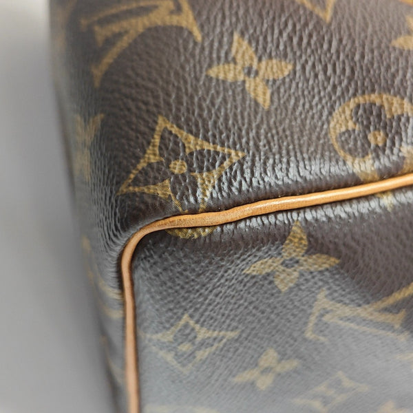SPEEDY 25 Monogram Coated Canvas Brown