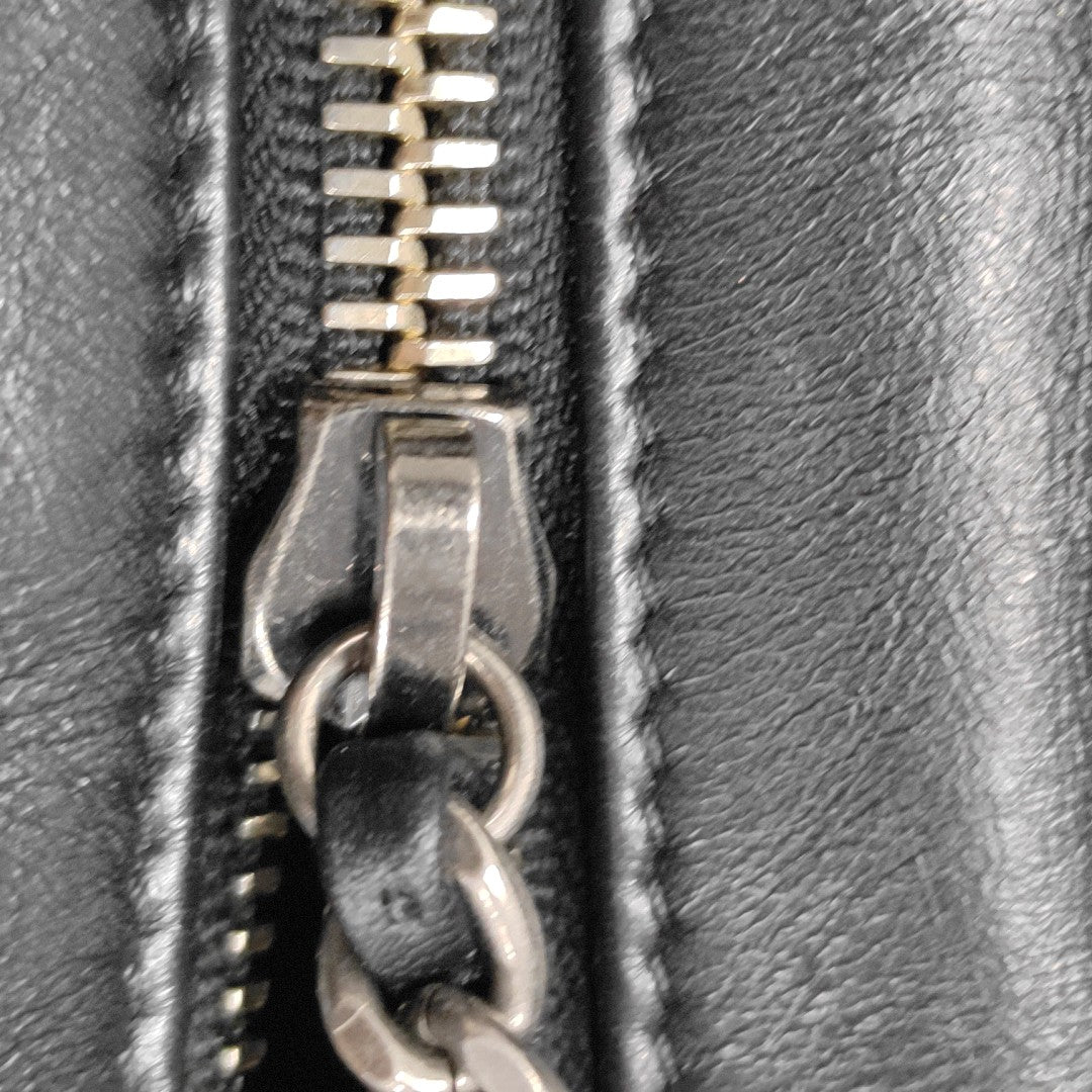 GABRIELLE Small Quilted Calfskin Black