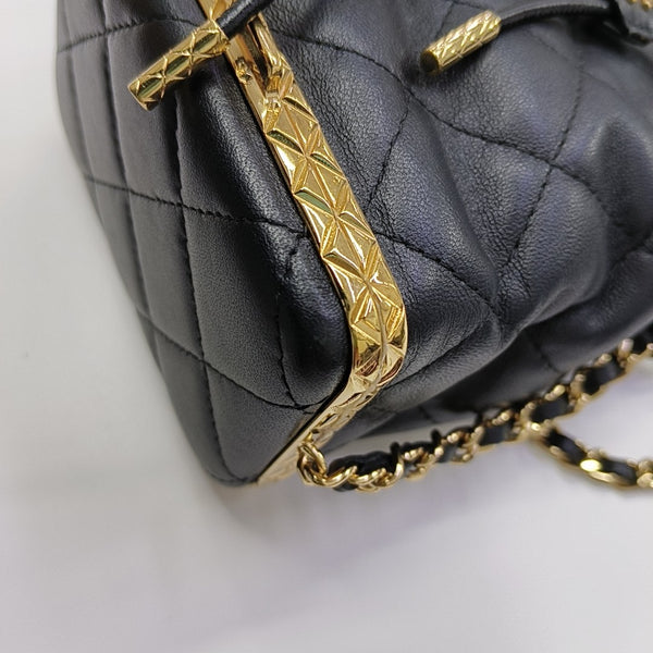 Quilted Lambskin Black