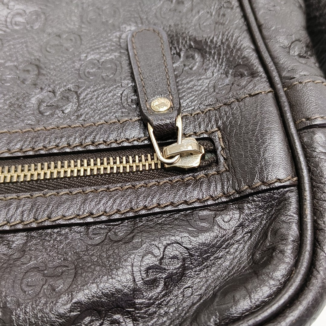 GG Imprime Monogram Calfskin Brown