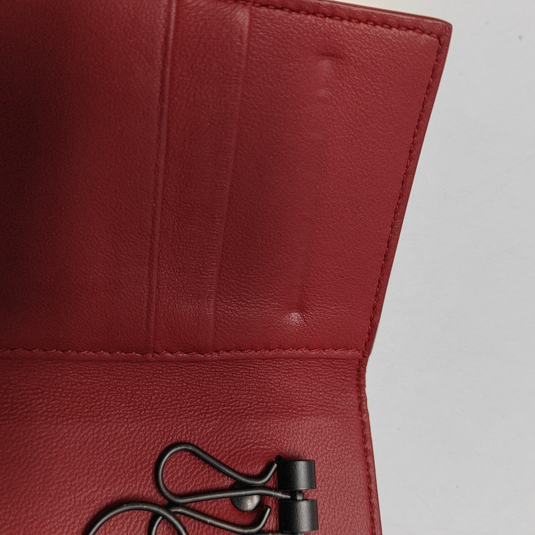 Calfskin Key Pouch Red