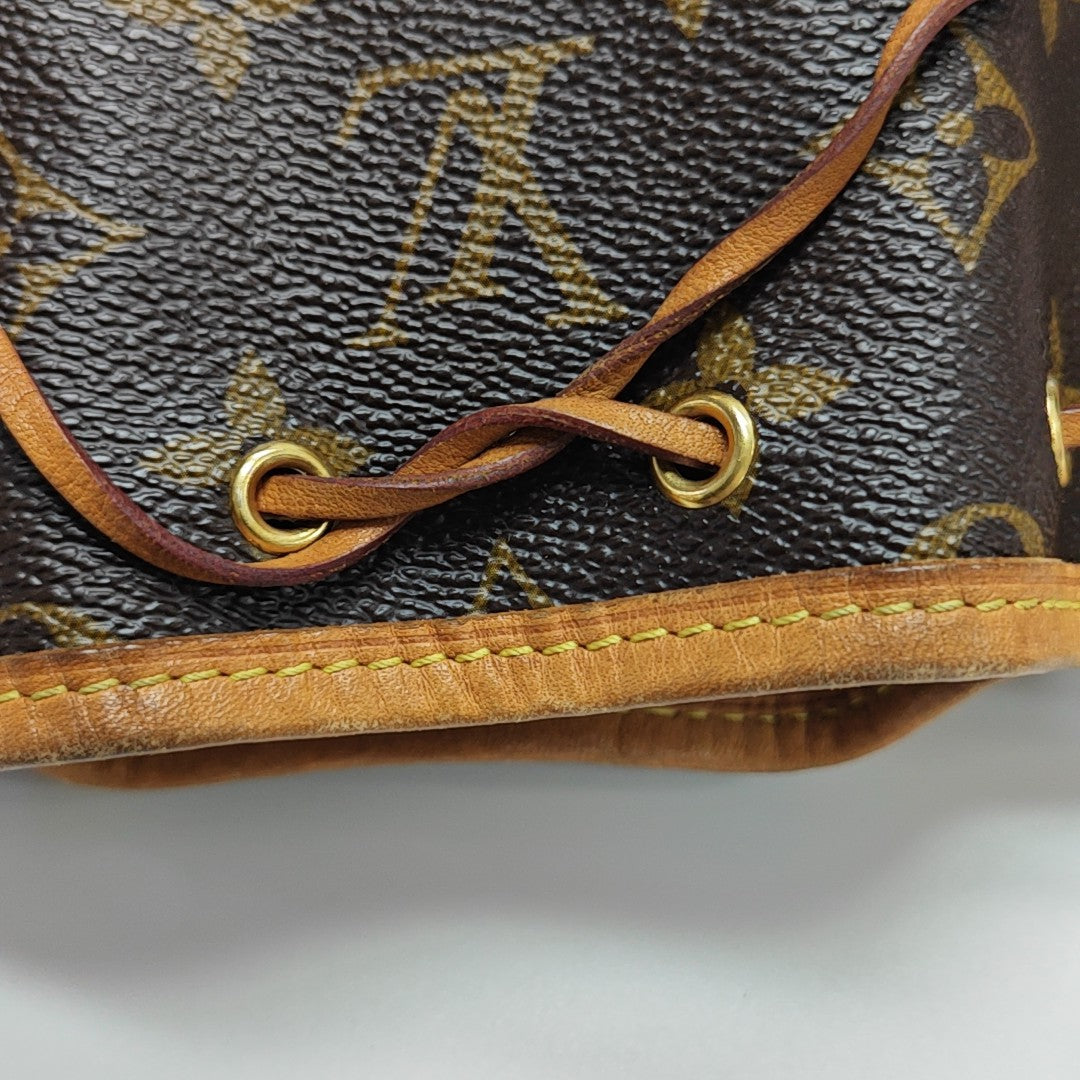 NÉONOÉ Nano Monogram Coated Canvas Brown