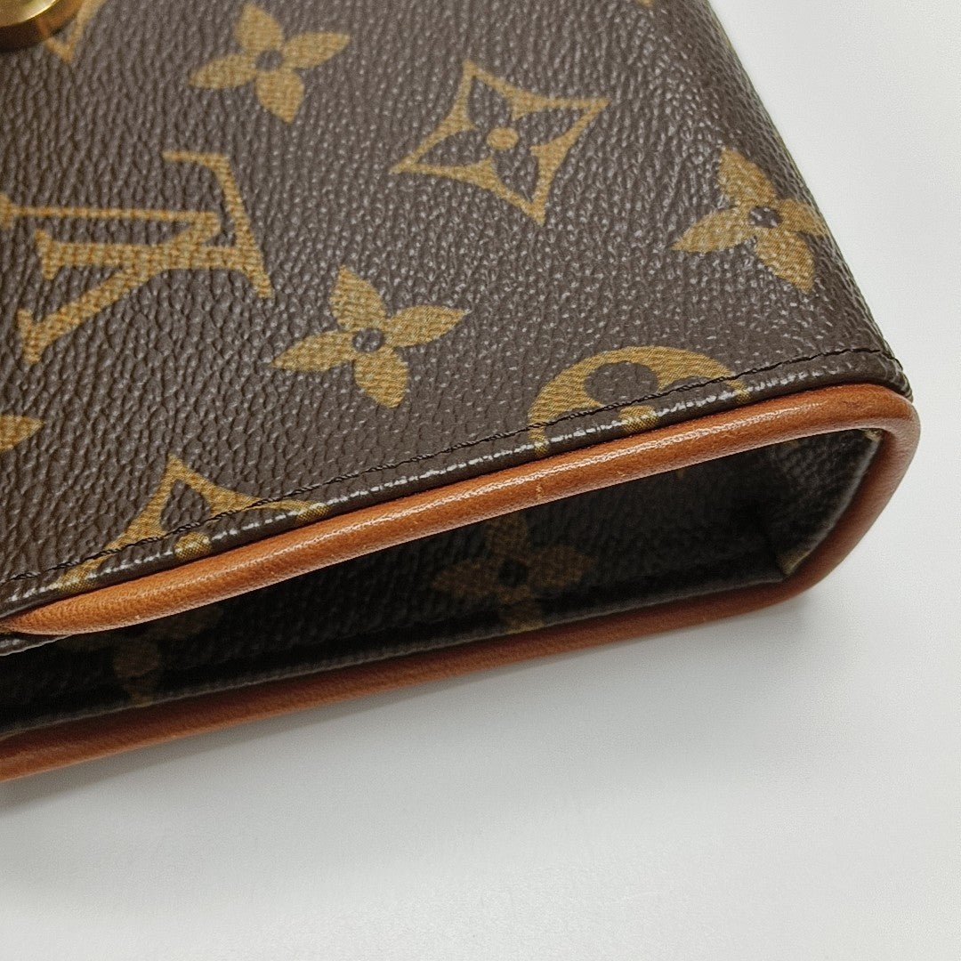 FLORENTINE Monogram Coated Canvas Brown