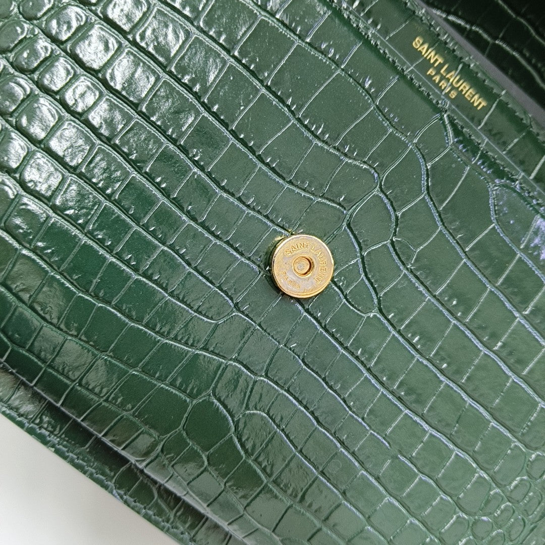 SUNSET Medium Calfskin Green