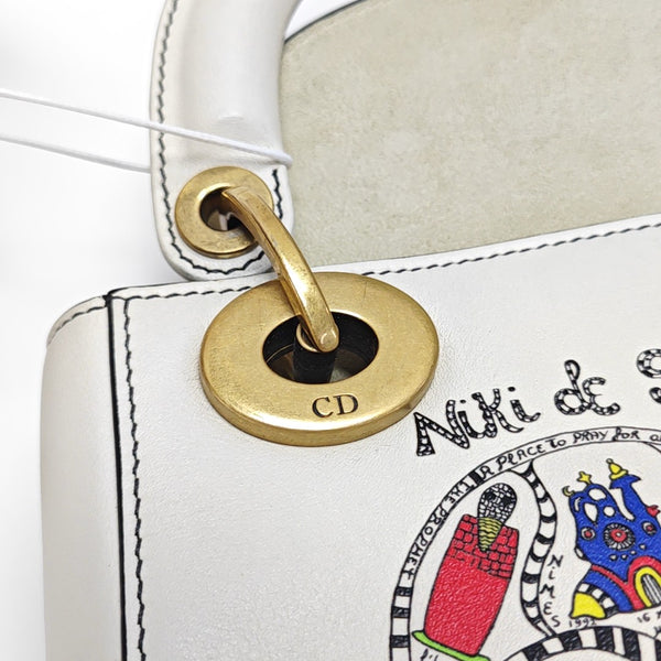Lady Dior Small Lambskin White