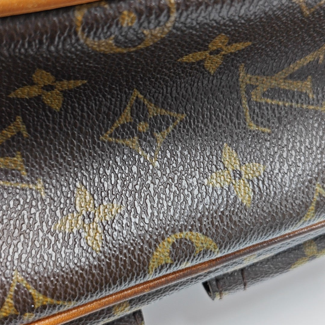 HUDSON MM Monogram Coated Canvas Brown