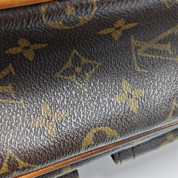HUDSON MM Monogram Coated Canvas Brown