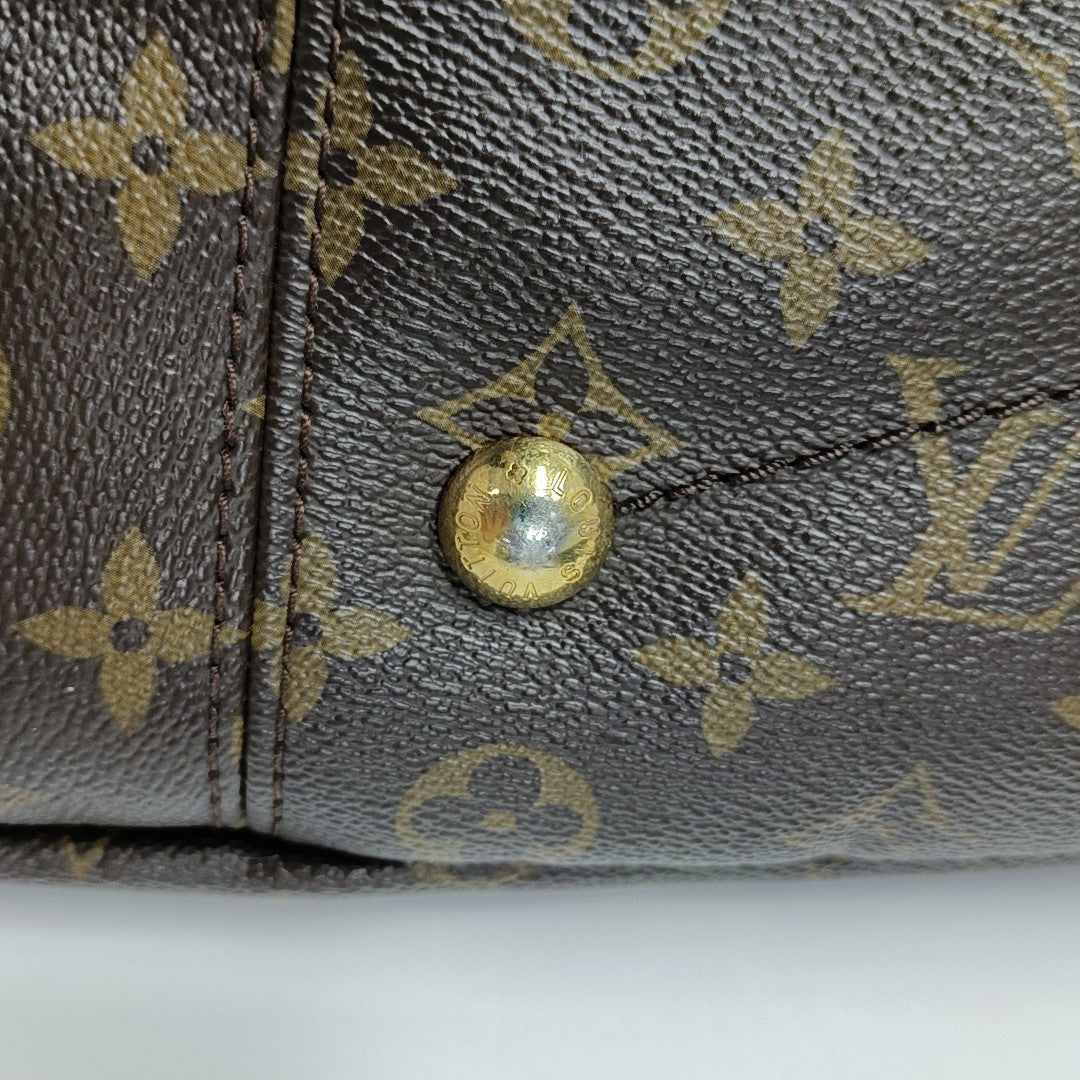 ARTSY MM Monogram Coated Canvas Brown