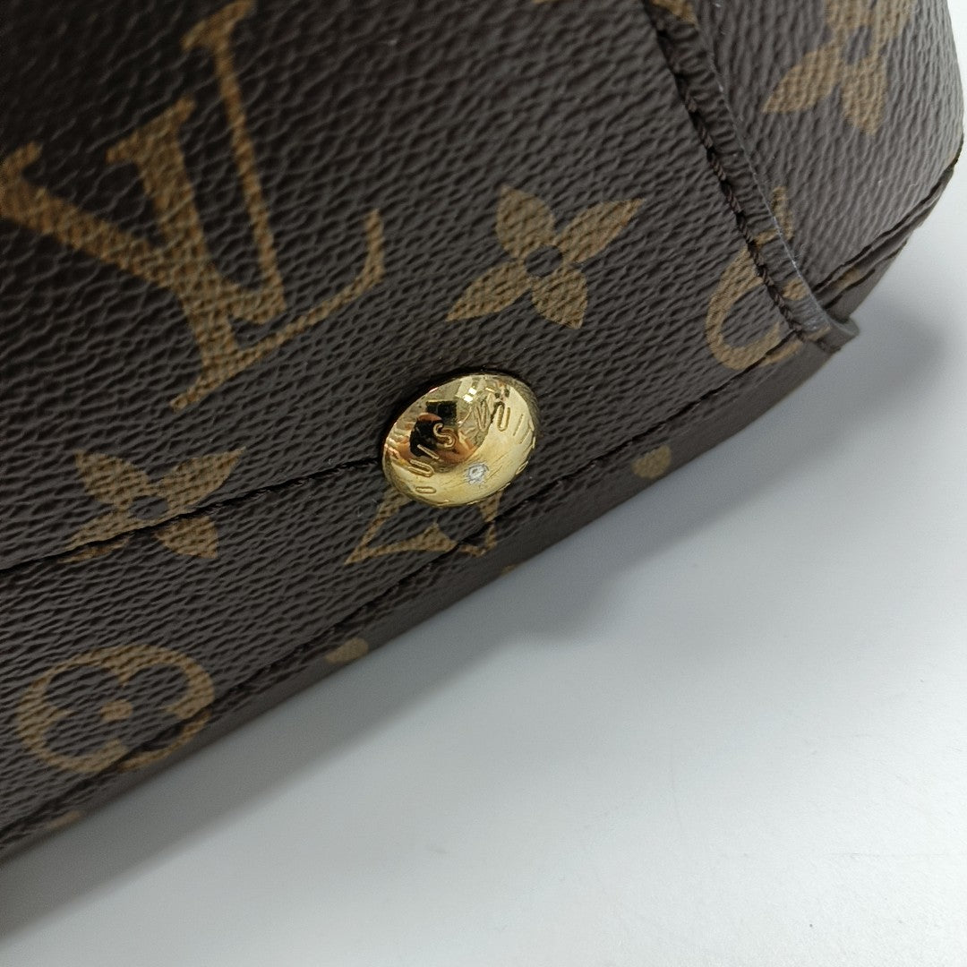 MONTAIGNE BB Monogram Coated Canvas Brown
