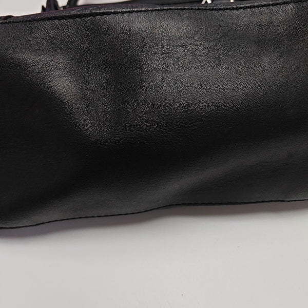Monogram Calfskin Tote Bag Black
