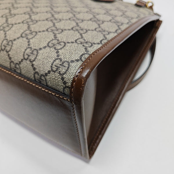 Retro Small Monogram Coated Canvas Brown