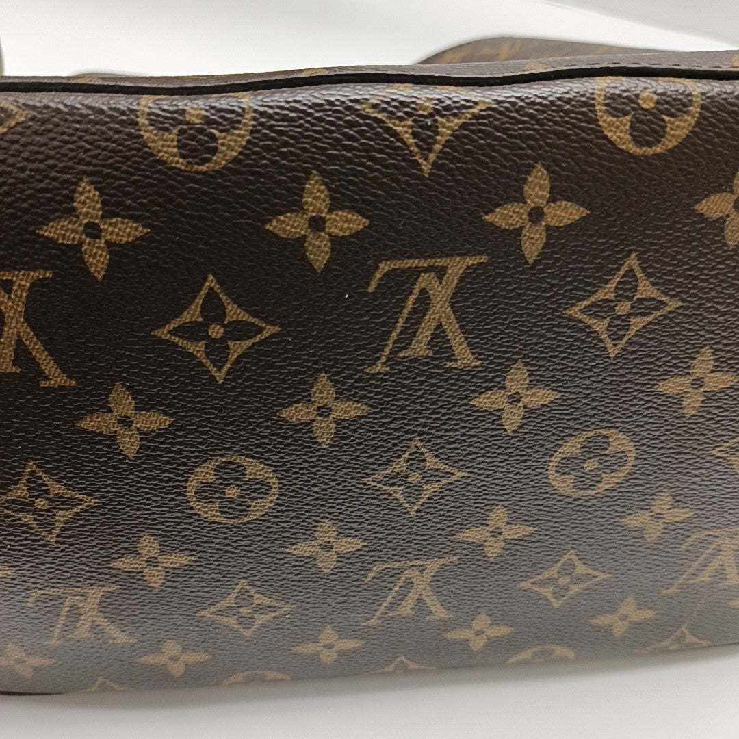 NÉONOÉ MM Monogram Coated Canvas Brown