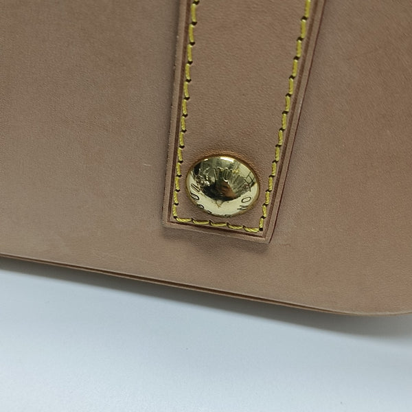 ALMA PM Monogram Coated Canvas Brown
