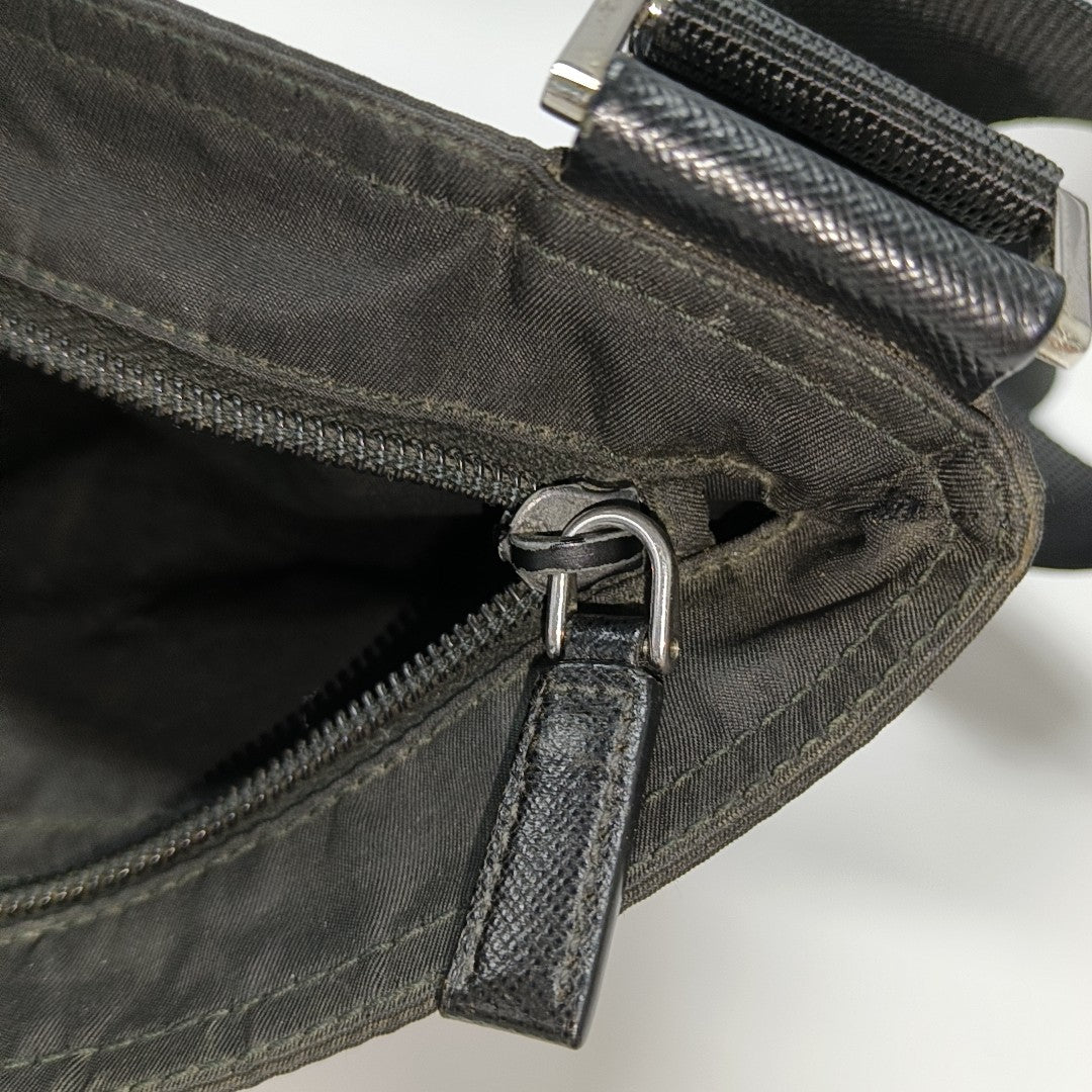 Nylon Shoulder Bag Black