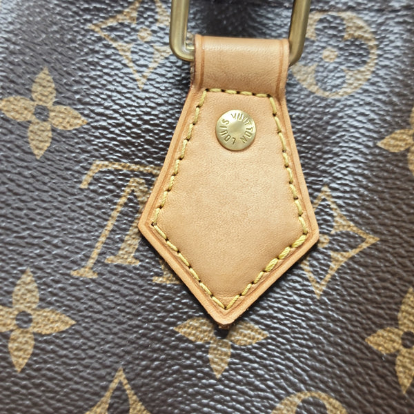 SPEEDY 30 Monogram Coated Canvas Brown
