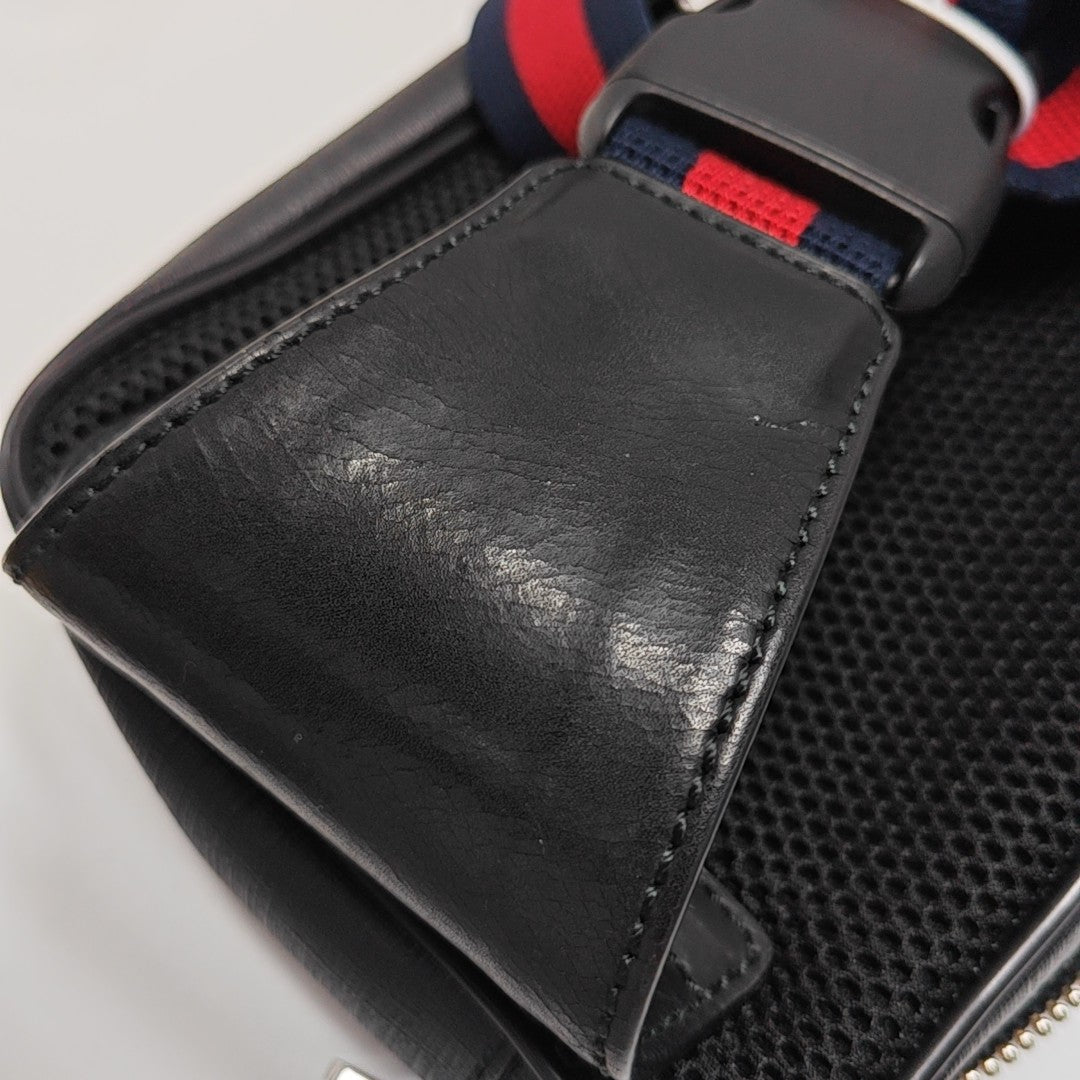 Courrier Monogram Coated Canvas Black