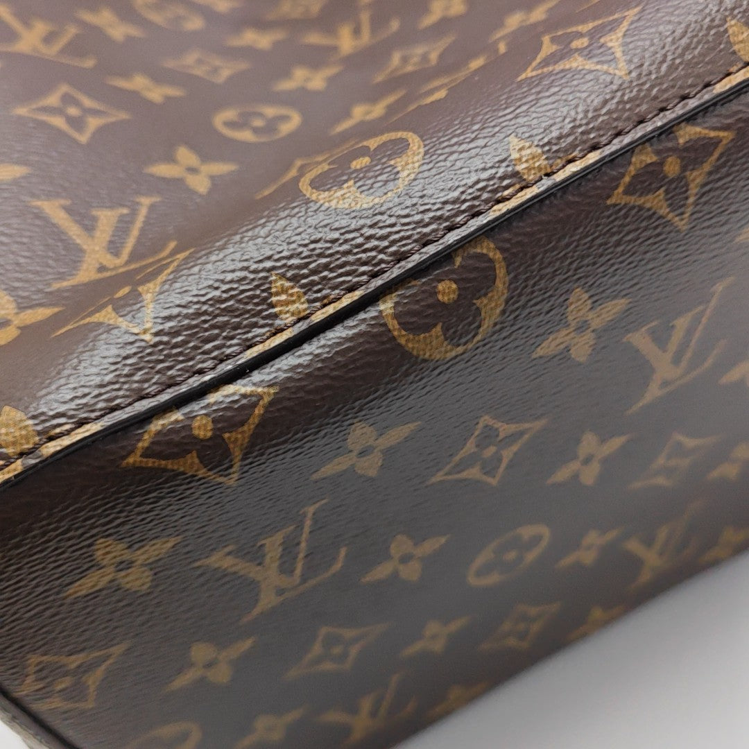 NÉONOÉ MM Monogram Coated Canvas Brown