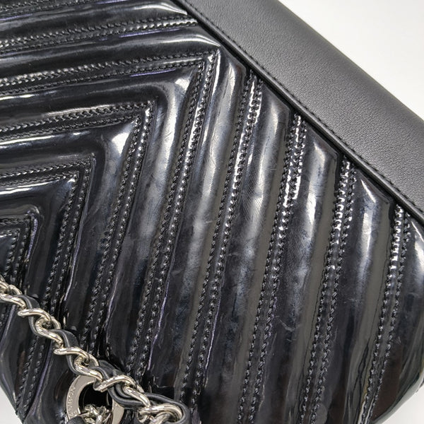 Chevron Calfskin Black