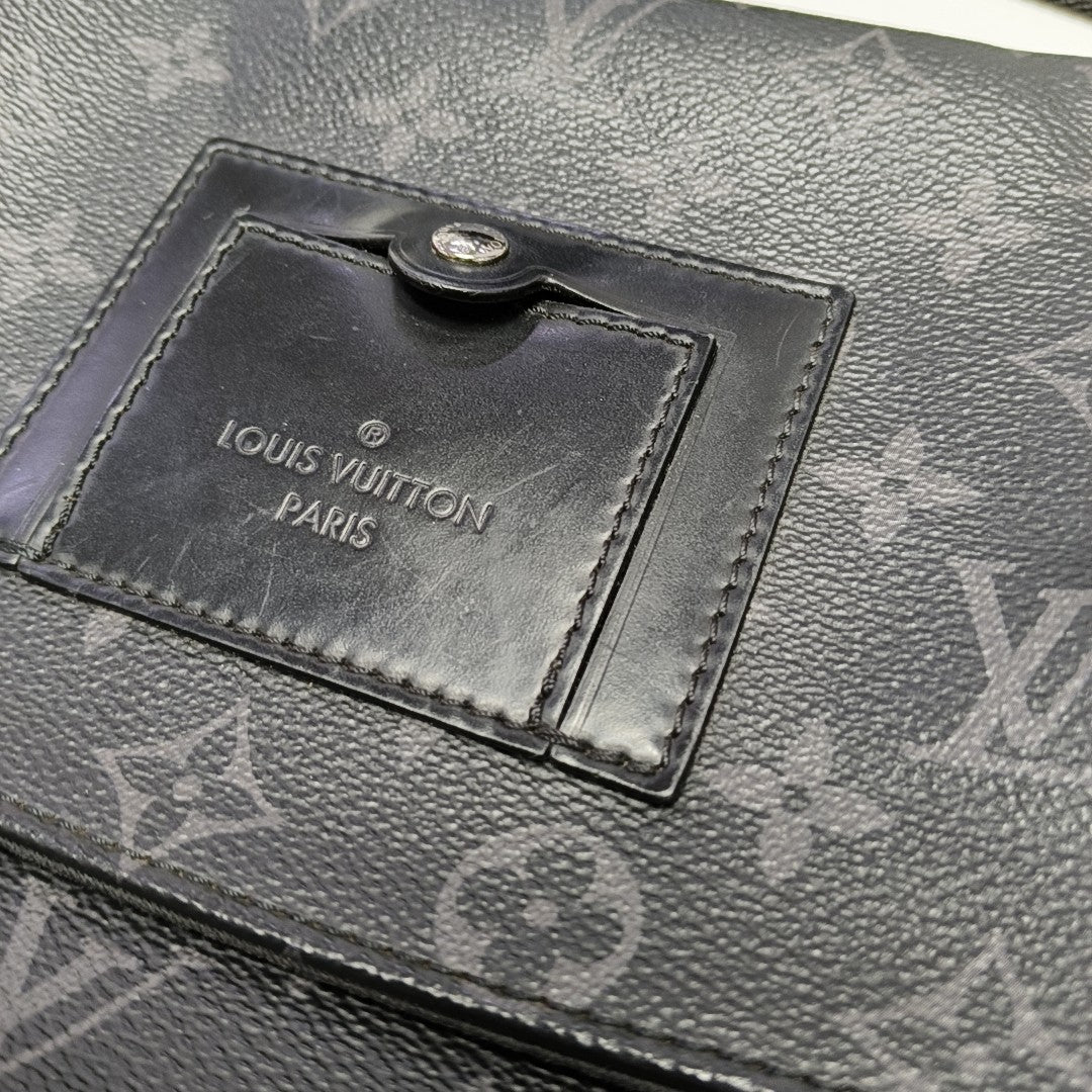 VOYAGER PM Monogram Coated Canvas Black