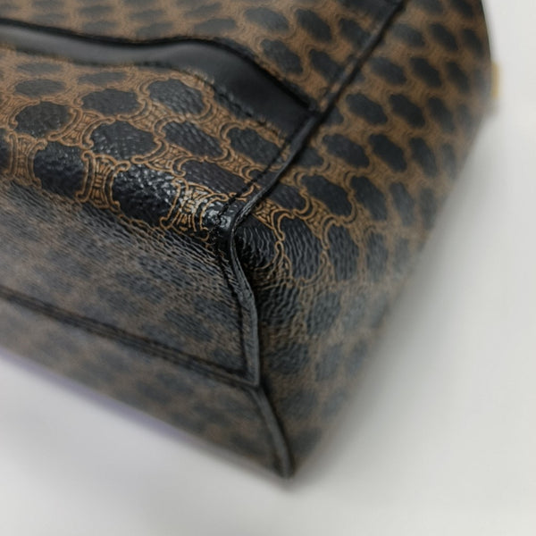 Coated Canvas Tote Bag Black