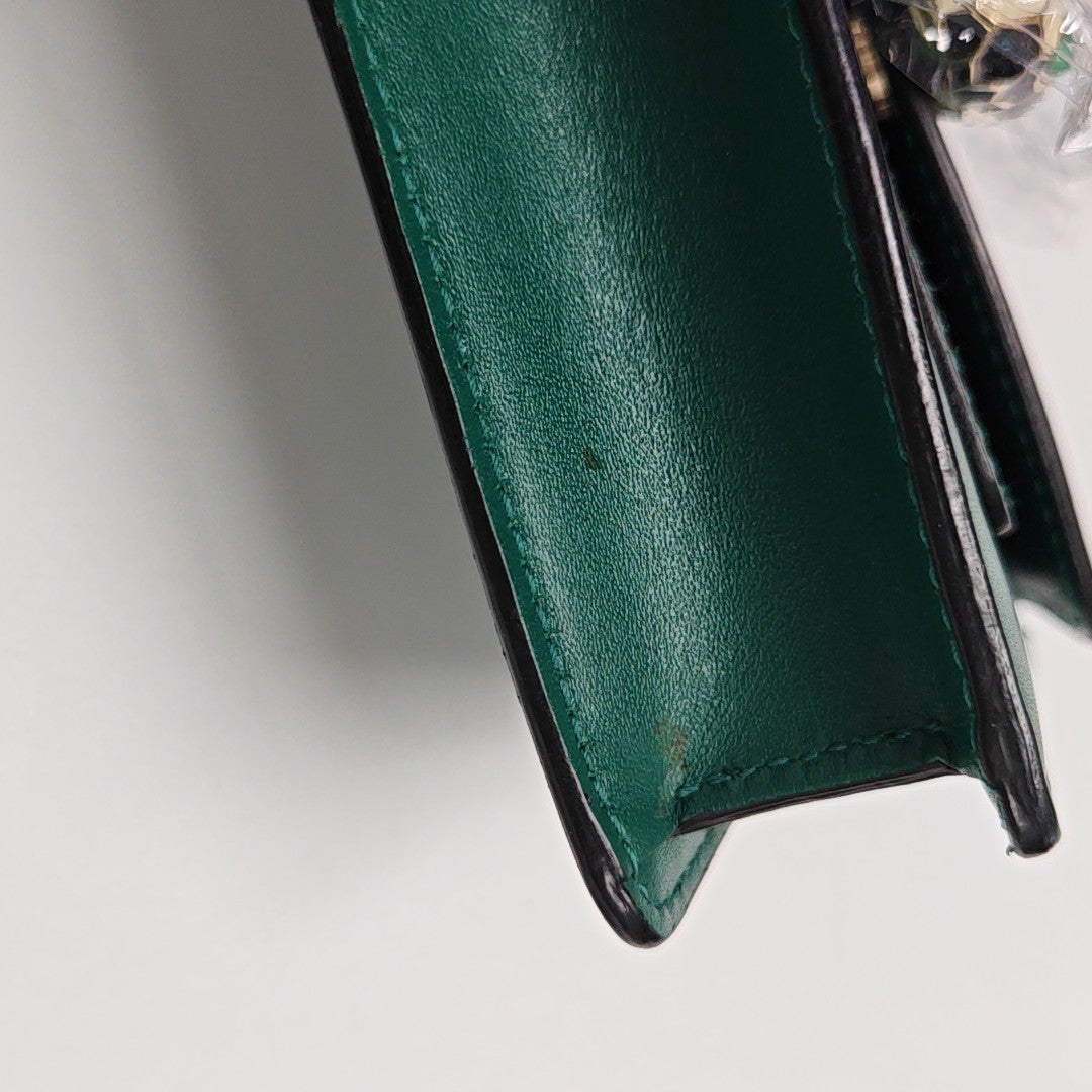 SERPENTI FOREVER Calfskin Green Wallet