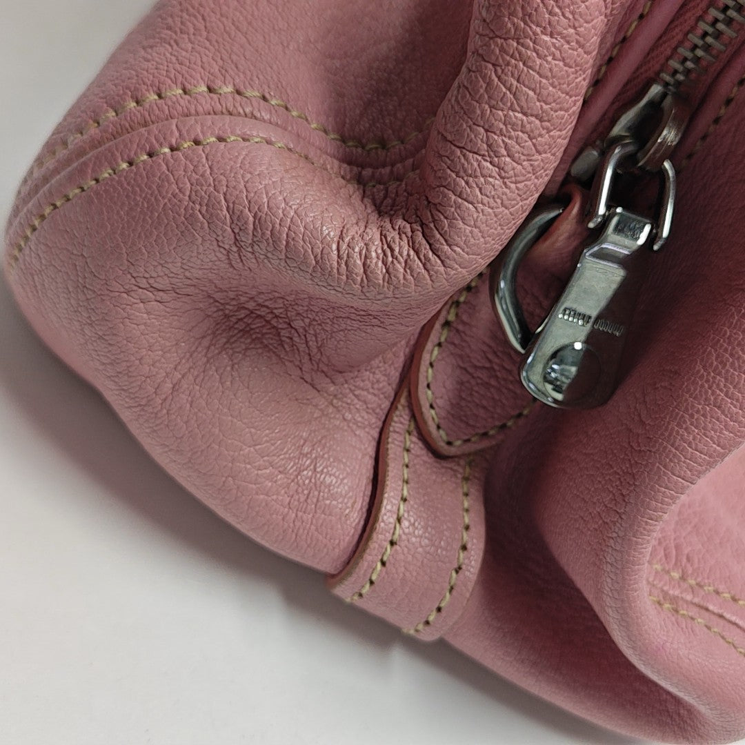 Calfskin Shoulder Bag Pink
