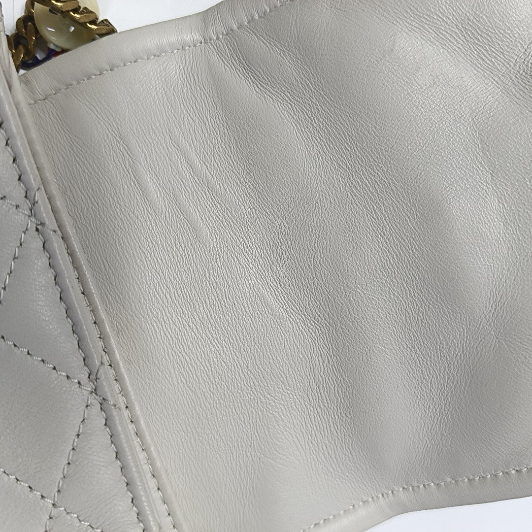 NOLITA Mini Quilted Lambskin White