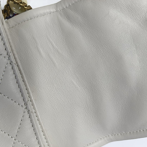 NOLITA Mini Quilted Lambskin White