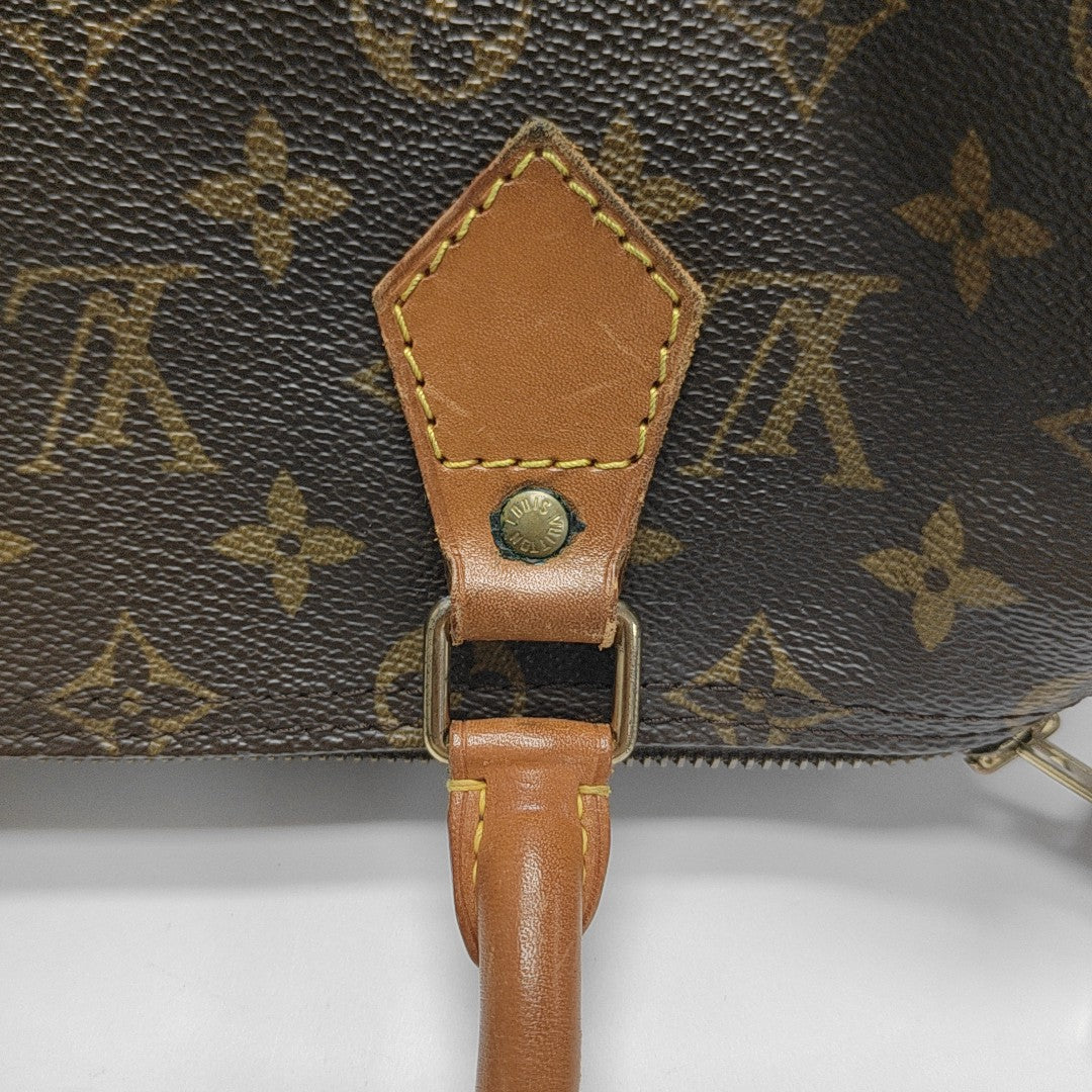 SPEEDY 25 Monogram Coated Canvas Brown